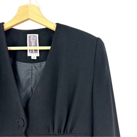 Zelda Vintage Peplum Blazer Jacket Sz 4 - Picture 5 of 5